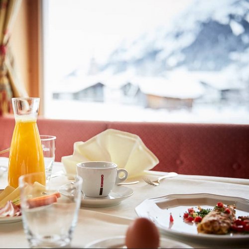 Reichhaltiges Frühstückbuffet im Auriga